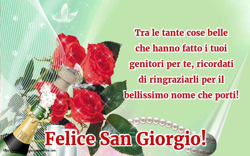 Felice San Giorgio!