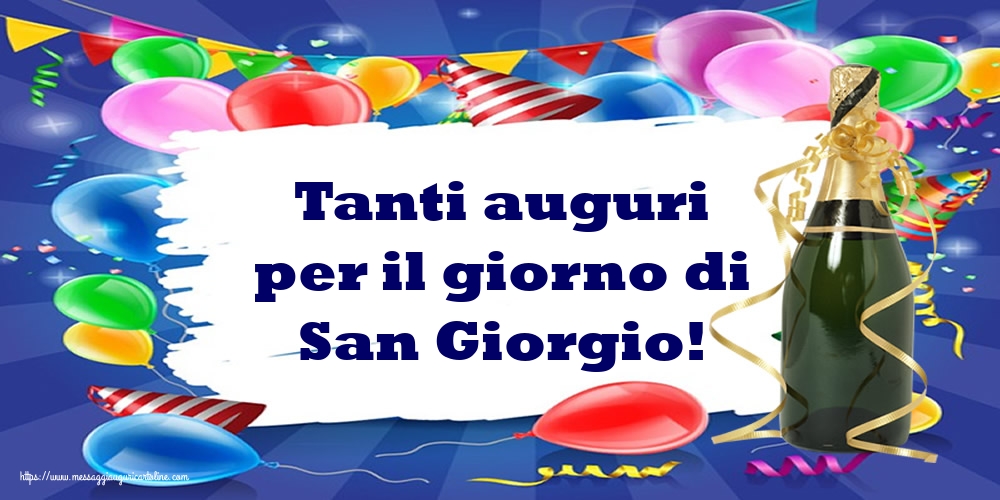 Tanti auguri per il giorno di San Giorgio!
