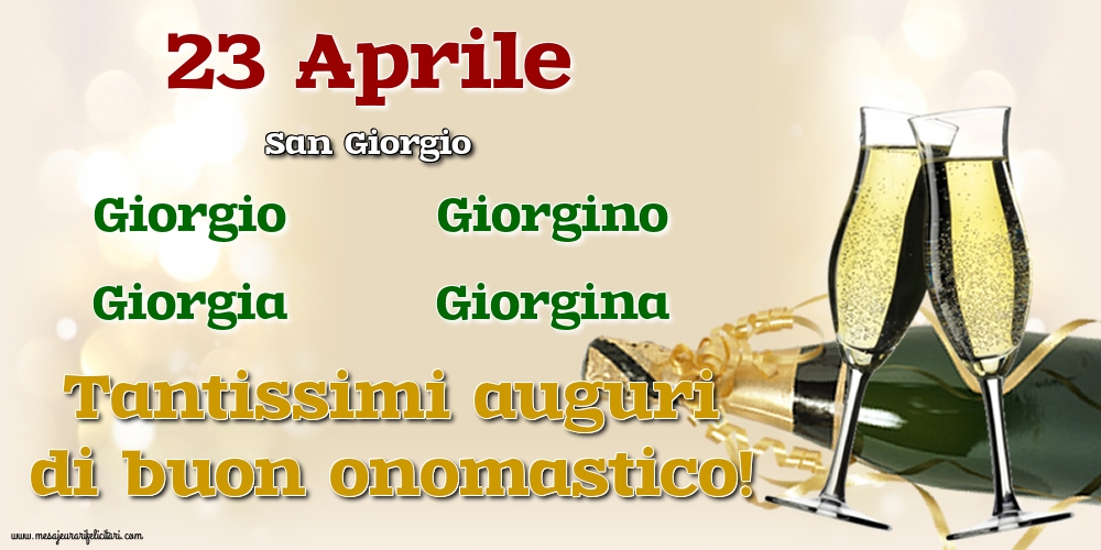 San Giorgio 23 Aprile - San Giorgio