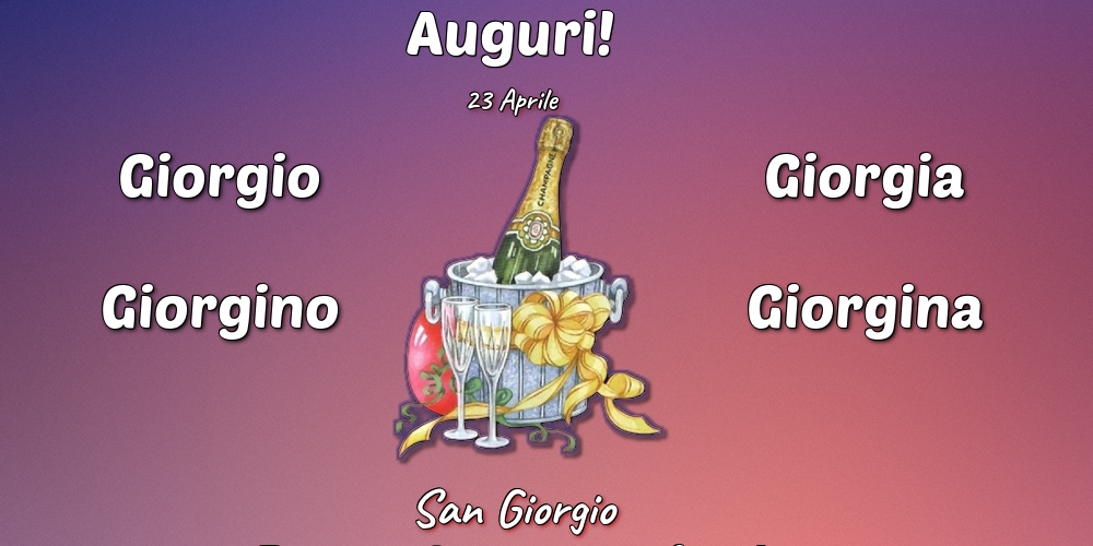 23 Aprile - San Giorgio
