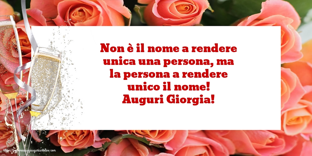 San Giorgio Auguri Giorgia!