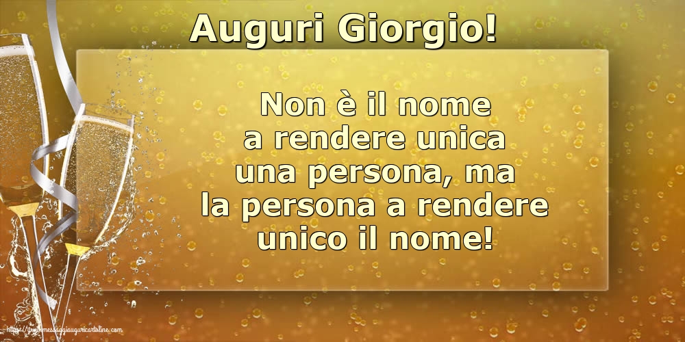 Auguri Giorgio!