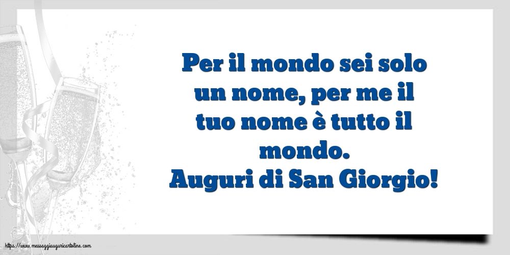 Auguri di San Giorgio!