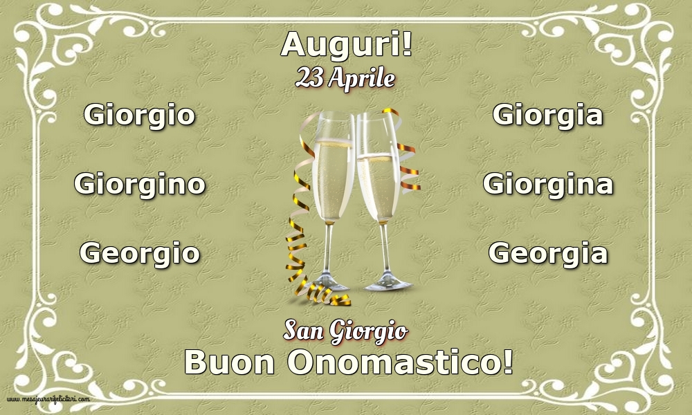 San Giorgio 23 Aprile - San Giorgio