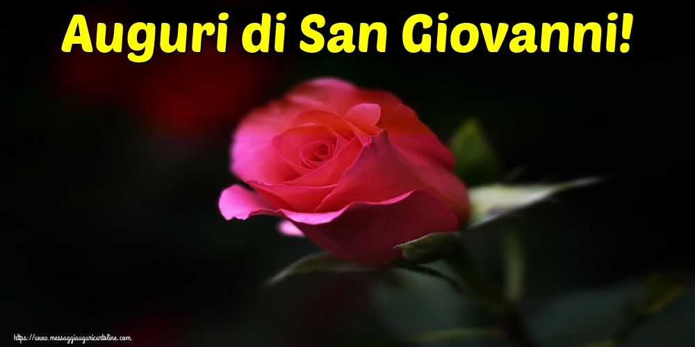 Auguri di San Giovanni!