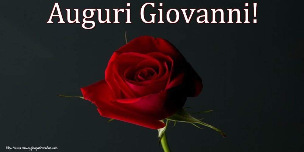 Auguri Giovanni!