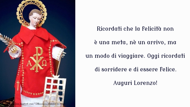 San Lorenzo Auguri Lorenzo!