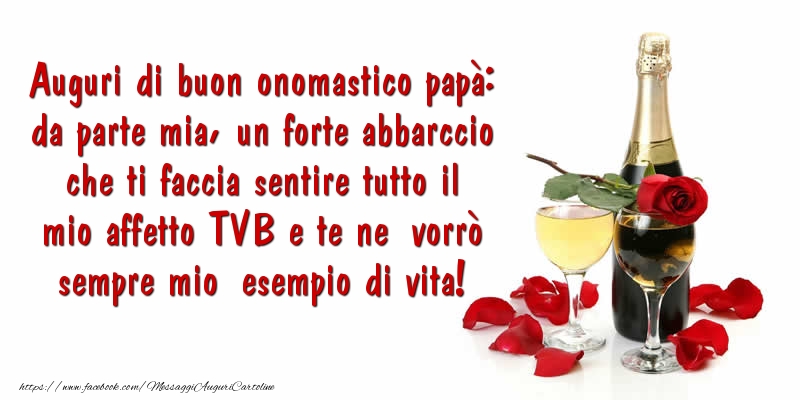 Auguri di buon onomastico papà