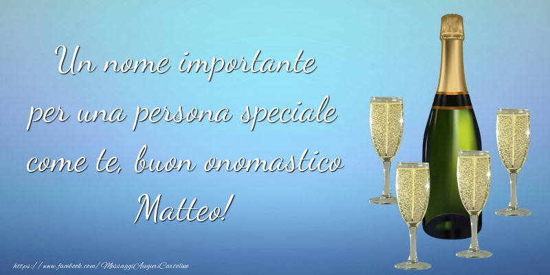 Buon onomastico Matteo