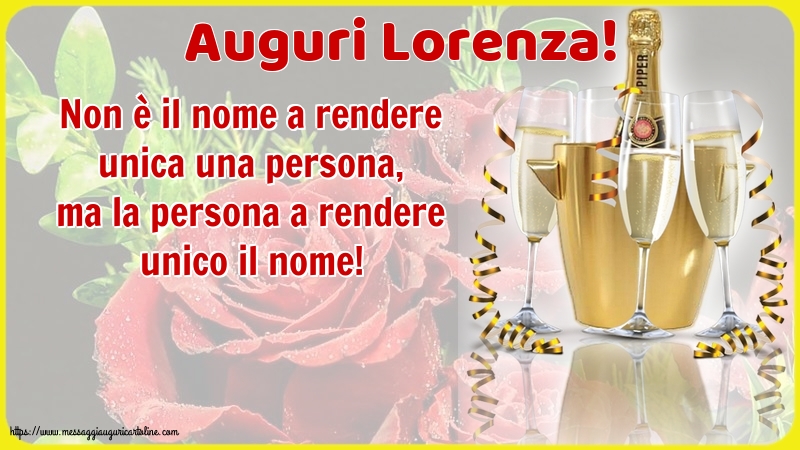 Auguri Lorenza!