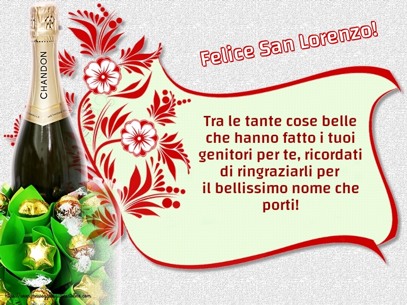 Felice San Lorenzo!