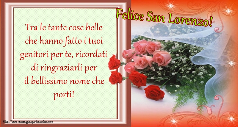 San Lorenzo Felice San Lorenzo!
