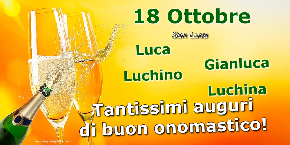 18 Ottobre - San Luca