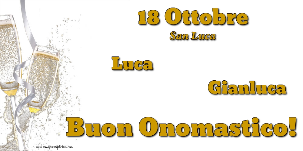 18 Ottobre - San Luca