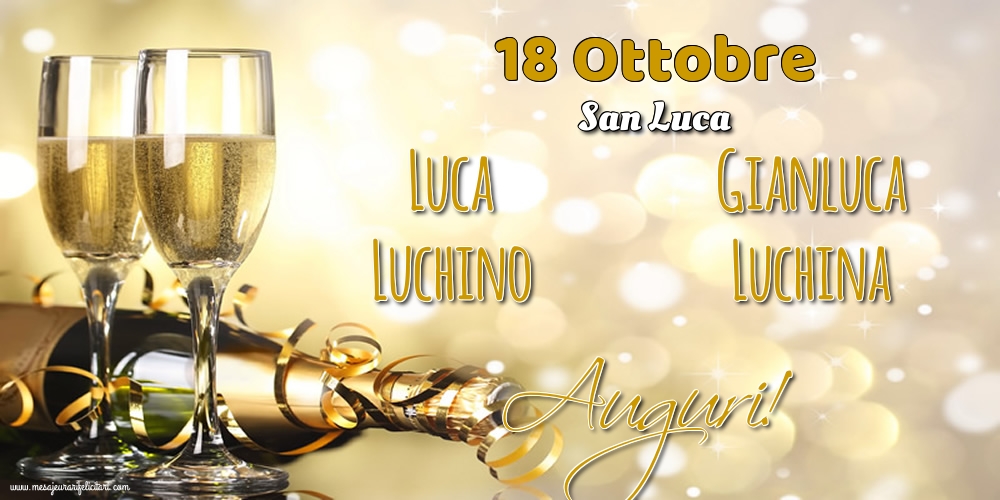 18 Ottobre - San Luca