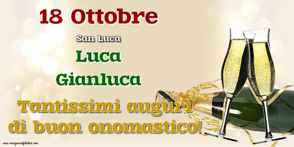 18 Ottobre - San Luca