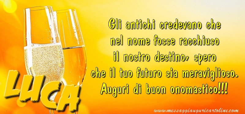 Auguri di buon onomastico!