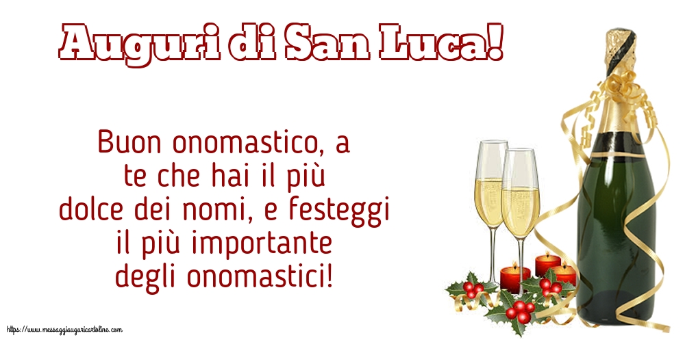 Auguri di San Luca!