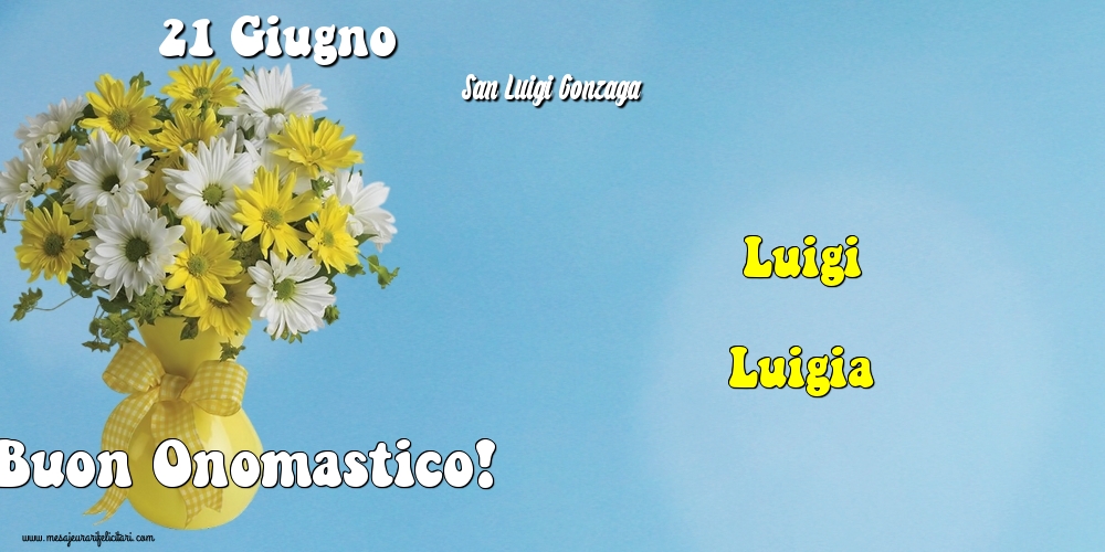 21 Giugno - San Luigi Gonzaga