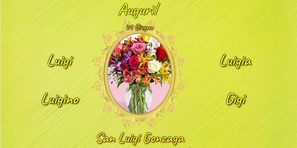 21 Giugno - San Luigi Gonzaga