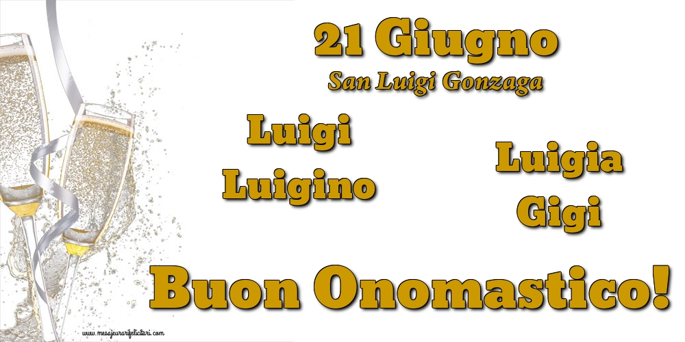 21 Giugno - San Luigi Gonzaga