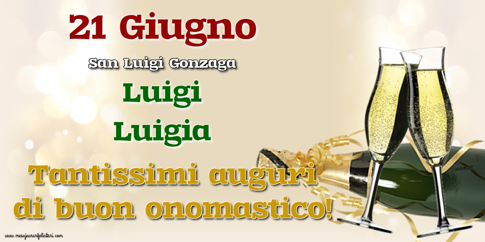 21 Giugno - San Luigi Gonzaga