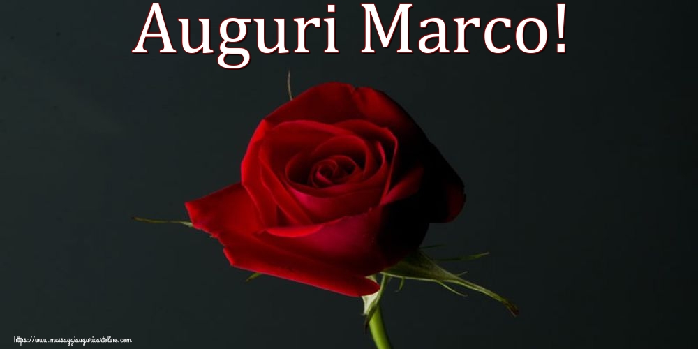 Auguri Marco!