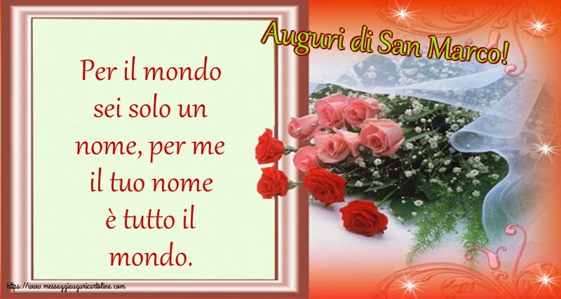 Auguri di San Marco!