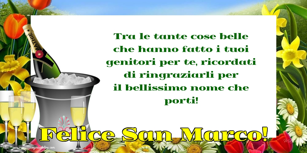 Felice San Marco!