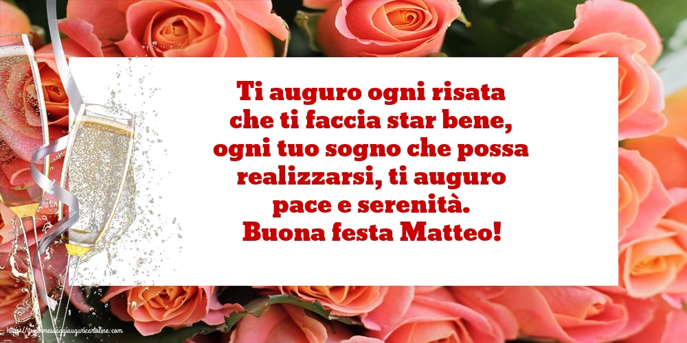 Buona festa Matteo!