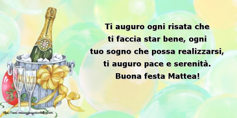 Buona festa Mattea!