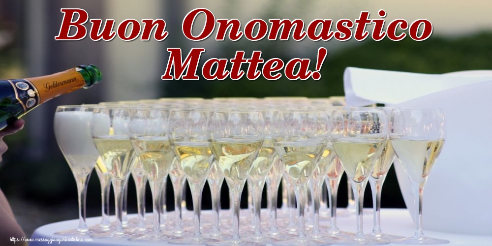 Buon Onomastico Mattea!