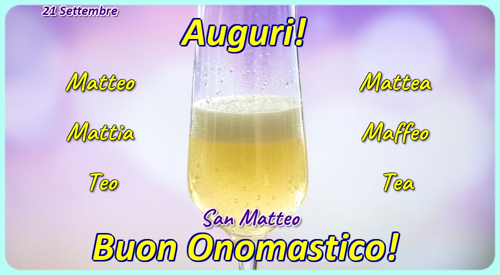 San Matteo 21 Settembre - San Matteo