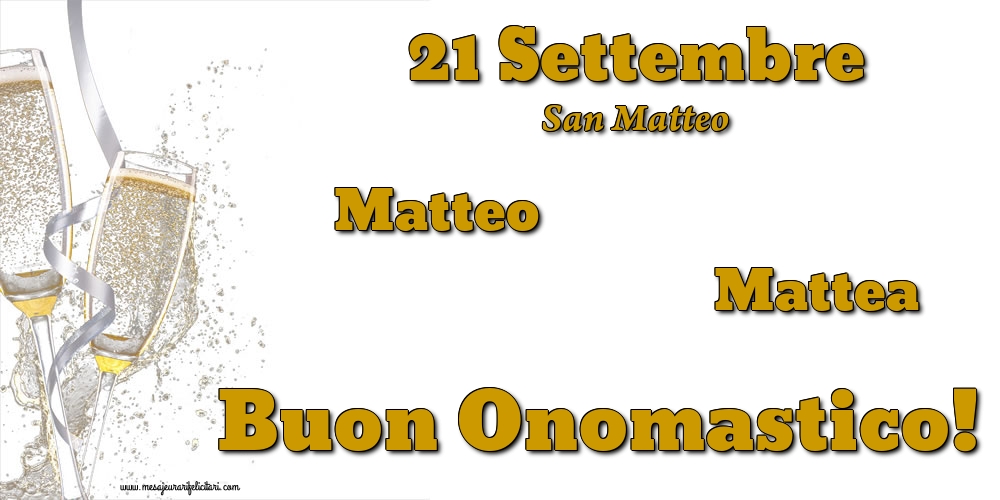 San Matteo 21 Settembre - San Matteo