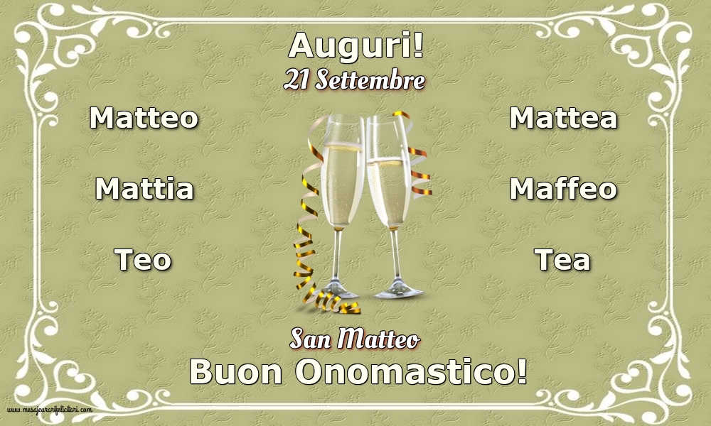 San Matteo 21 Settembre - San Matteo