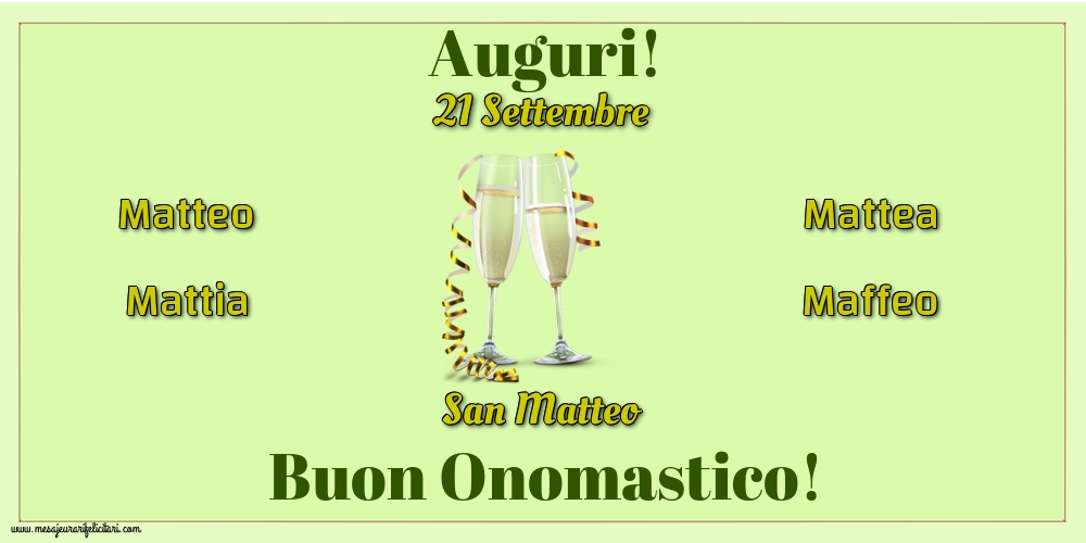 21 Settembre - San Matteo