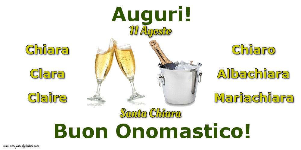 11 Agosto - Santa Chiara
