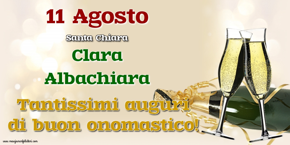 11 Agosto - Santa Chiara