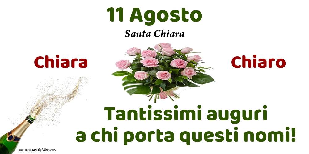 11 Agosto - Santa Chiara