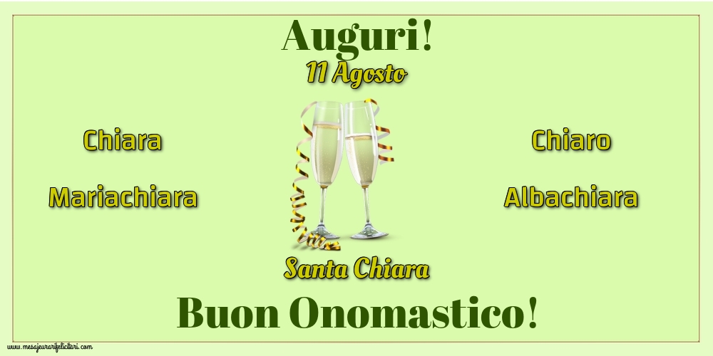 Santa Chiara 11 Agosto - Santa Chiara