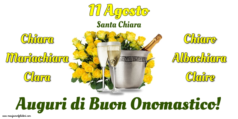 11 Agosto - Santa Chiara