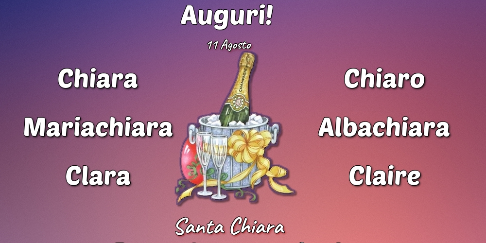 Santa Chiara 11 Agosto - Santa Chiara