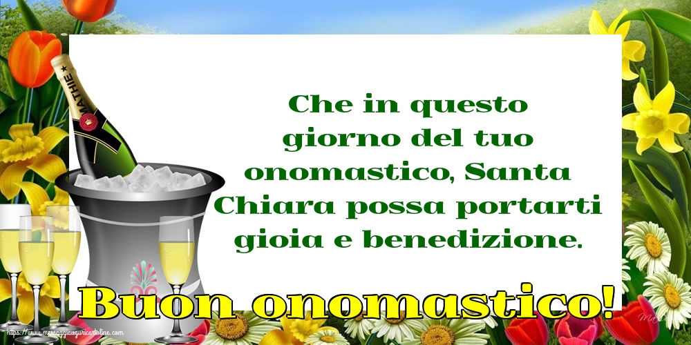 Santa Chiara Buon onomastico!