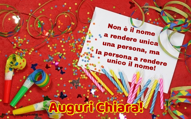 Santa Chiara Auguri Chiara!