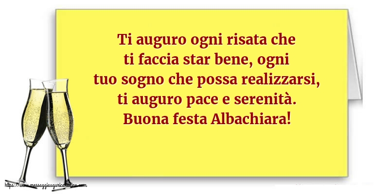 Buona festa Albachiara!
