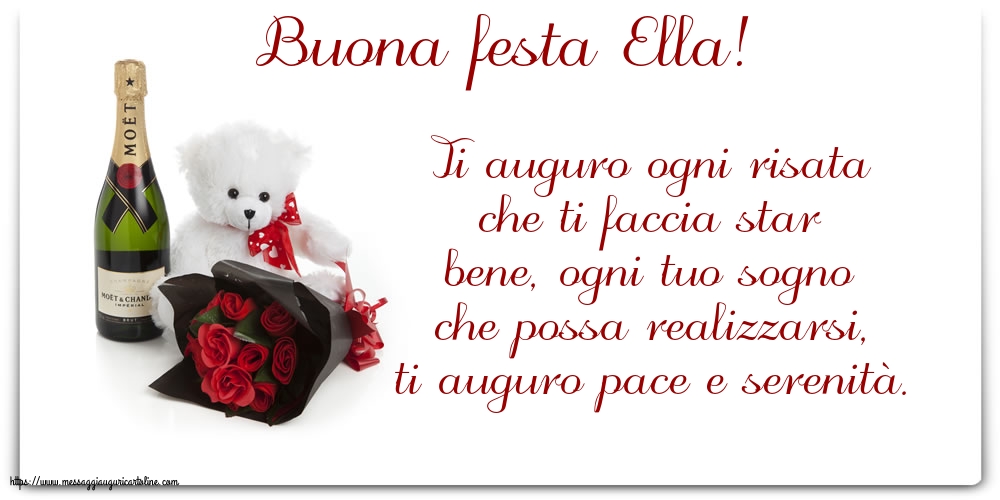 Buona festa Ella!