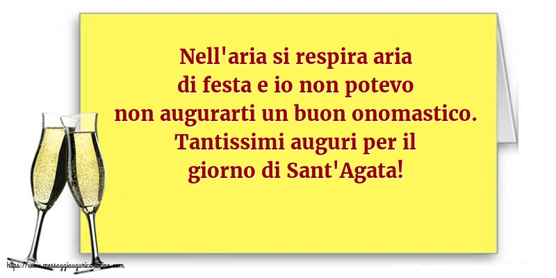 Tantissimi auguri per il giorno di Sant'Agata!