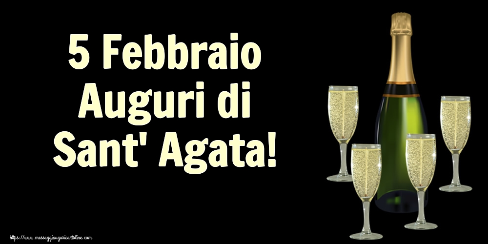 5 Febbraio Auguri di Sant' Agata!