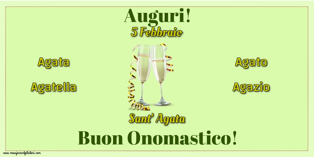 Sant' Agata 5 Febbraio - Sant' Agata