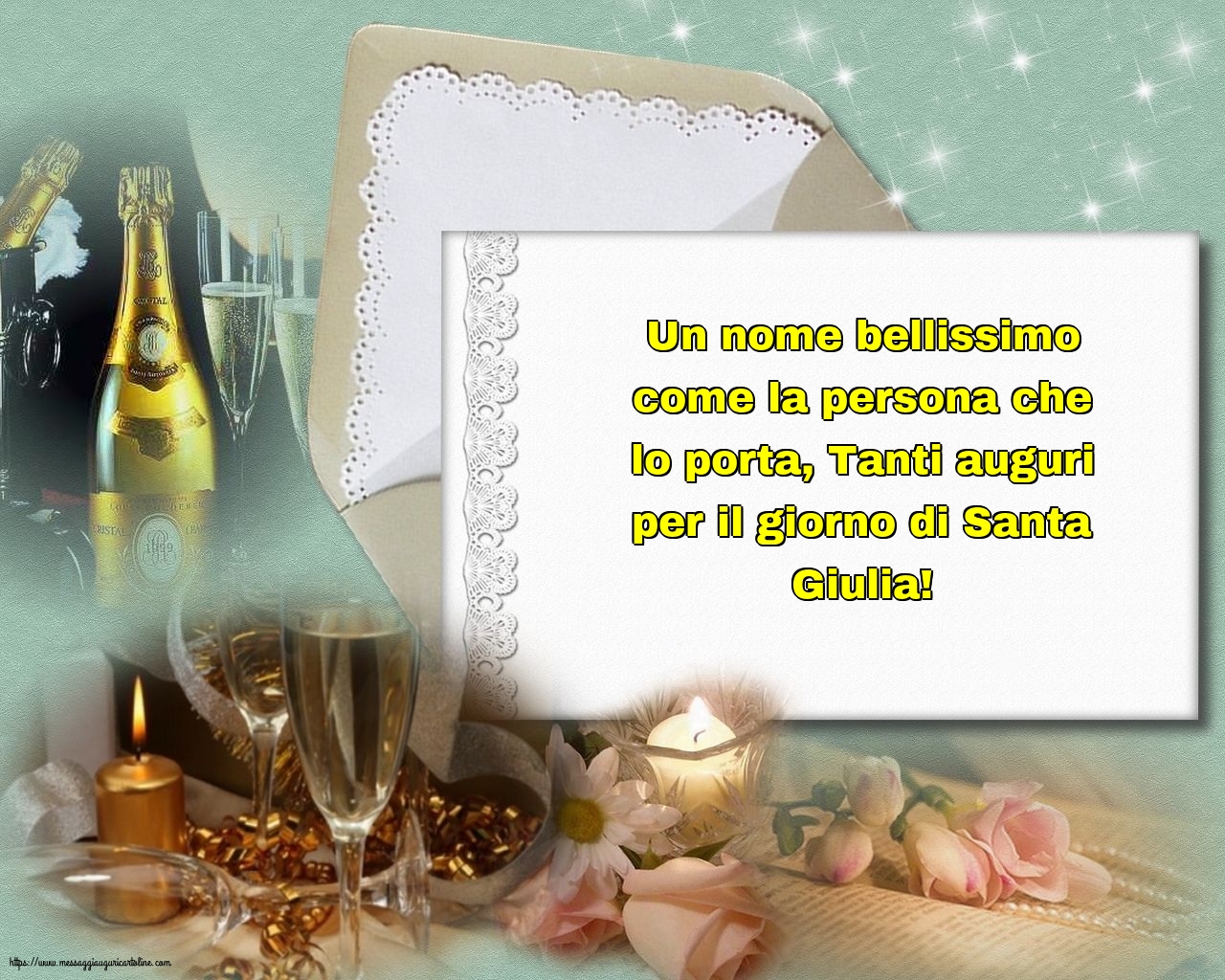 Tanti auguri per il giorno di Santa Giulia!